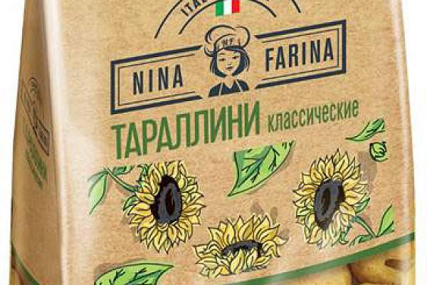  Сушки Nina Farina тараллини классические 400г в интернет-магазине продуктов с Преображенского рынка Apeti.ru