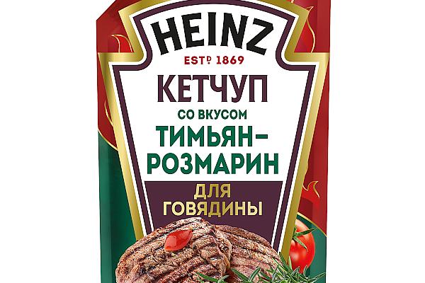  Кетчуп Heinz тимьян-розмарин для говядины 320 г в интернет-магазине продуктов с Преображенского рынка Apeti.ru