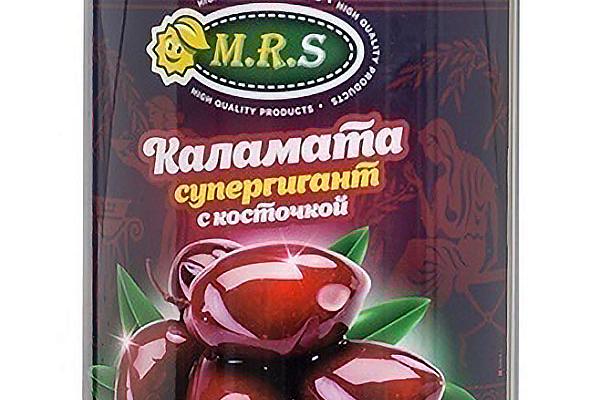  Оливки M.R.S каламата супергигант с косточкой 850 мл в интернет-магазине продуктов с Преображенского рынка Apeti.ru