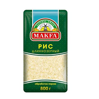  Рис Makfa длиннозерный обработанный паром 800 г в интернет-магазине свежих фермерских продуктов Apeti.ru