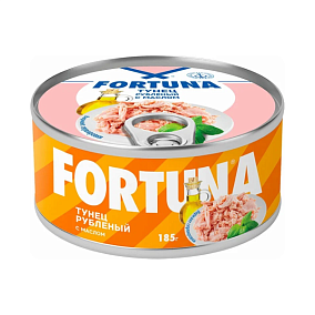  Тунец Fortuna рубленый в масле 185 г в интернет-магазине свежих фермерских продуктов Apeti.ru