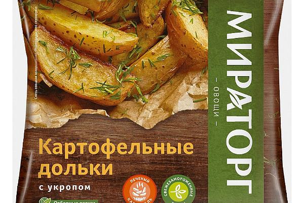  Картофельные дольки Мираторг с укропом 400 г в интернет-магазине продуктов с Преображенского рынка Apeti.ru