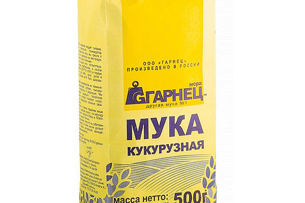  Мука кукурузная Гарнец 500 г в интернет-магазине продуктов с Преображенского рынка Apeti.ru