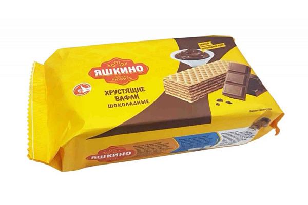  Вафли Яшкино шоколадные 200 г в интернет-магазине продуктов с Преображенского рынка Apeti.ru