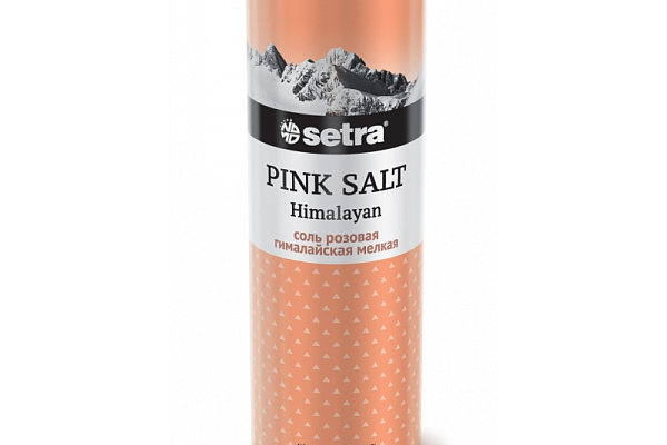  Соль розовая Setra мелкая солонка 250 г в интернет-магазине продуктов с Преображенского рынка Apeti.ru