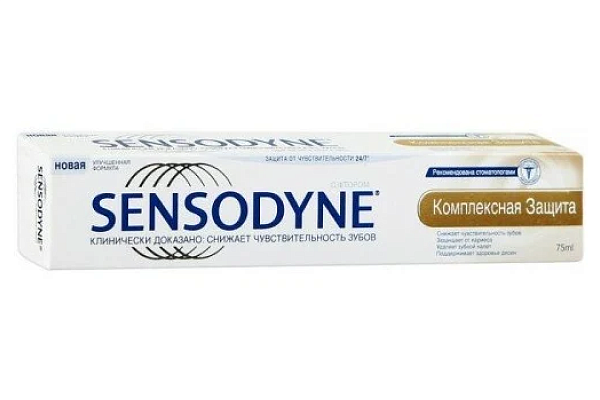 Зубная паста Sensodyne комплексная защита 75 мл в интернет-магазине продуктов с Преображенского рынка Apeti.ru