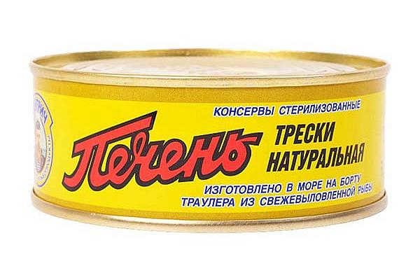  Печень трески натуральная 230 г (изготовлено в море) в интернет-магазине продуктов с Преображенского рынка Apeti.ru
