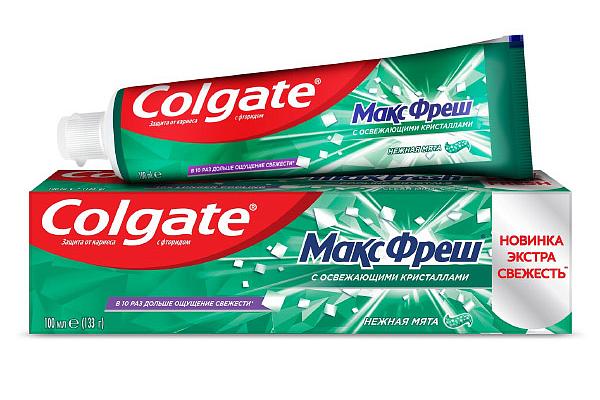  Зубная паста Colgate МаксФреш нежная мята 100 мл в интернет-магазине продуктов с Преображенского рынка Apeti.ru