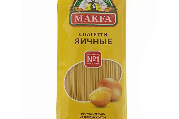  Макаронные изделия Makfa спагетти яичные 950 г в интернет-магазине продуктов с Преображенского рынка Apeti.ru