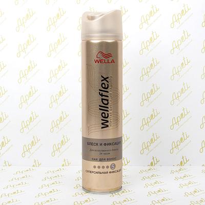 Лак для волос Wellaflex блеск и фиксация 250 мл в Apeti.ru Лак для волос Wellaflex блеск и фиксация 250 мл в интернет-магазине свежих фермерских продуктов Apeti.ru