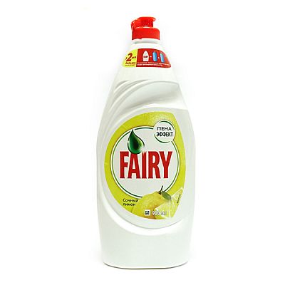 Средство для мытья посуды Fairy сочный лимон 900 мл
