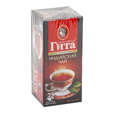 Чай черный Принцесса Гита индийский 25 пак