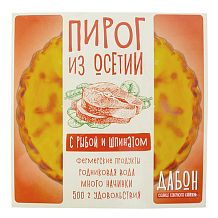 Пирог осетинский Дабон с рыбой и шпинатом 500 г