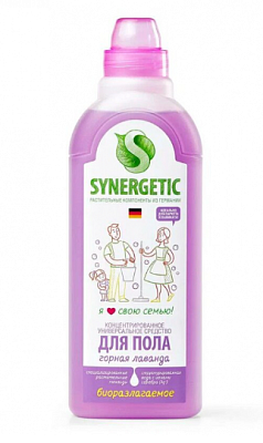 Средство для мытья пола Synergetic горная лаванда 750 л