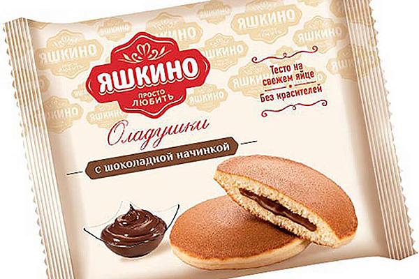  Оладушки Яшкино с шоколадной начинкой 36 г в интернет-магазине продуктов с Преображенского рынка Apeti.ru