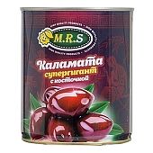 Оливки M.R.S каламата супергигант с косточкой 850 мл