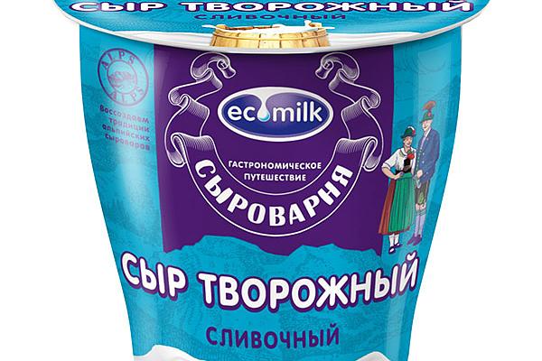  Сыр творожный Экомилк 150 г БЗМЖ в интернет-магазине продуктов с Преображенского рынка Apeti.ru