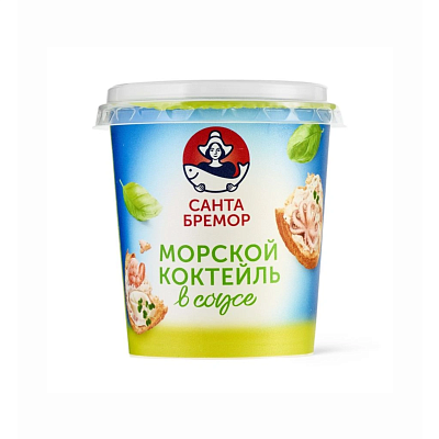 Паста с морепродуктами Морской коктейль в соусе 150 г
