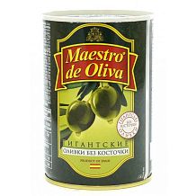 Оливки Maestro de Oliva без косточек гигантские 420 г