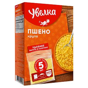  Крупа пшено Увелка шлифованное в пакетах для варки 5*80 г в интернет-магазине продуктов с Преображенского рынка Apeti.ru
