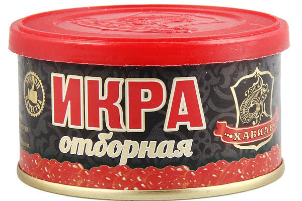  Красная икра горбуши «Хавиар» elite 140 г в интернет-магазине продуктов с Преображенского рынка Apeti.ru