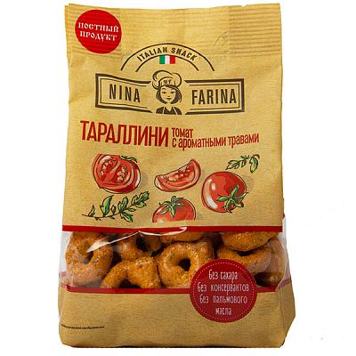  Сушки Nina Farina тараллини томат с ароматными травами 180 г в интернет-магазине свежих фермерских продуктов Apeti.ru