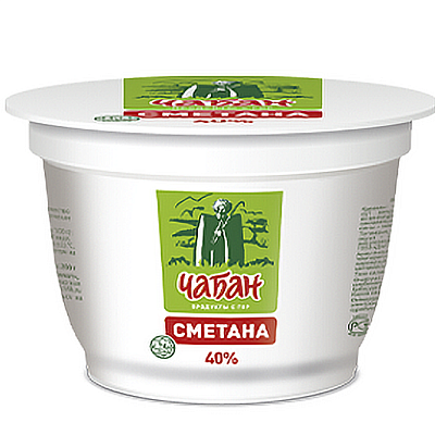  Сметана Чабан 40% 180 г БЗМЖ в интернет-магазине свежих фермерских продуктов Apeti.ru