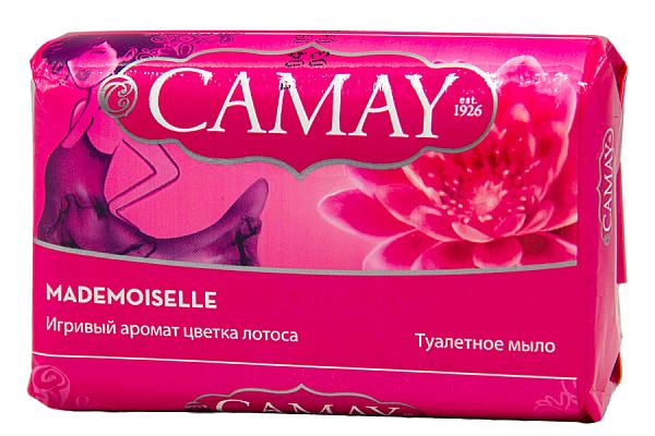  Мыло туалетное Camay Mademoiselle лотос 85 г в интернет-магазине продуктов с Преображенского рынка Apeti.ru