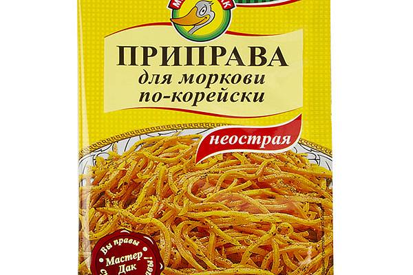  Приправа Мастер Дак для моркови по-корейски неострая 15 г в интернет-магазине продуктов с Преображенского рынка Apeti.ru
