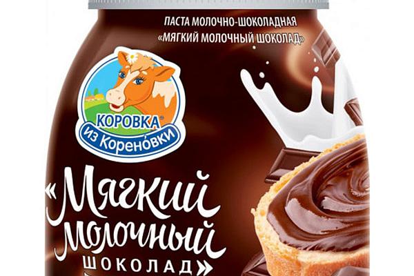  Паста молочно-шоколадная Коровка из Кореновки мягкий молочный шоколад 330 г в интернет-магазине продуктов с Преображенского рынка Apeti.ru