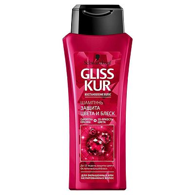 Шампунь Gliss Kur защита цвета и блеск 250 мл