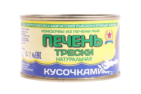  Печень трески натуральная Камчатка 227г в интернет-магазине продуктов с Преображенского рынка Apeti.ru