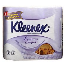 Туалетная бумага Kleenex четырехслойная Premium Comfort, 4 шт