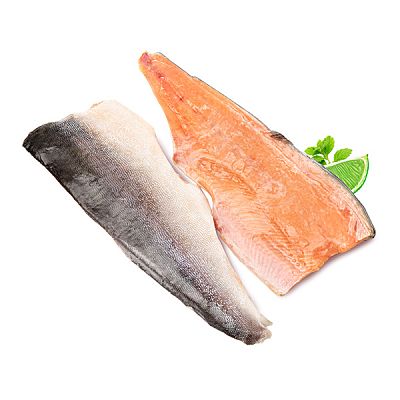 Филе горбуши на коже штучная заморозка 1 кг