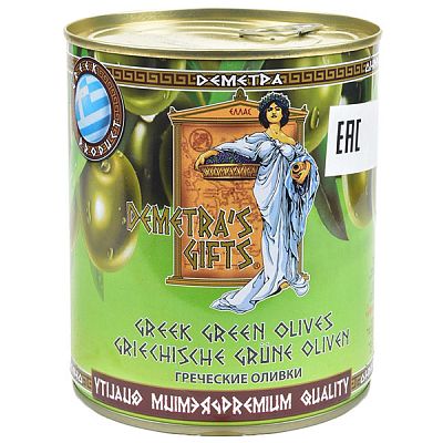 Оливки "Дары Деметры" супергигант с косточкой 850 мл