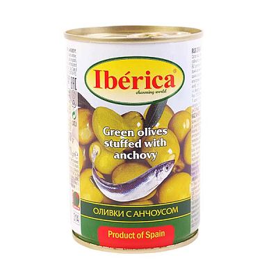 Оливки Iberica с анчоусом 300 г