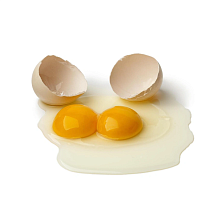 Яйцо куриное с двумя желтками десяток