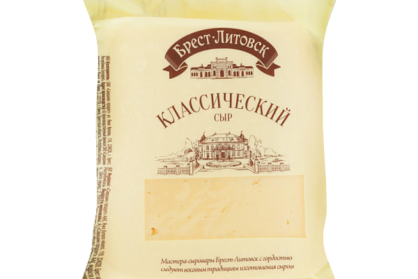  Сыр Брест-Литовск классический 45% БЗМЖ 200 г в интернет-магазине продуктов с Преображенского рынка Apeti.ru