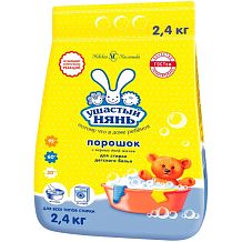 Стиральный порошок Ушастый Нянь для детского белья 2,4 кг
