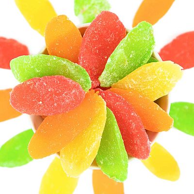 Цукаты фруктовые лепестки на развес 250 г