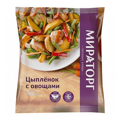 Цыпленок с овощами Мираторг в соусе Ардино 600 г