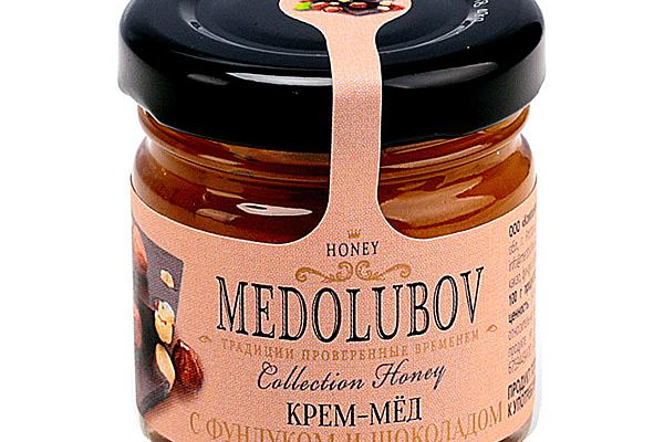  Крем-мед Medolubov с фундуком и шоколадом 40 мл в интернет-магазине продуктов с Преображенского рынка Apeti.ru