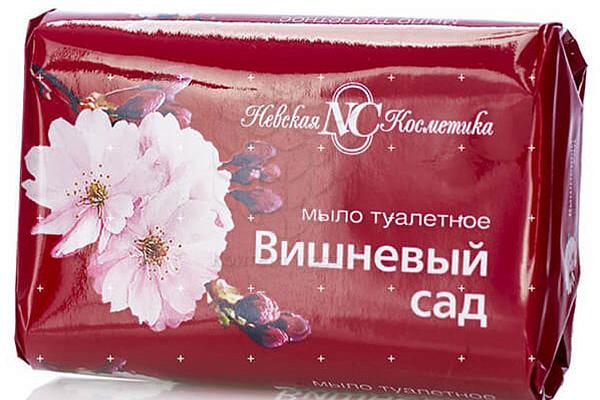  Мыло туалетное Невская Косметика вишневый сад 90 г в интернет-магазине продуктов с Преображенского рынка Apeti.ru