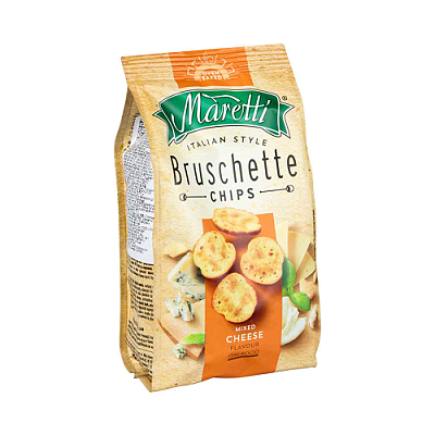 Хлебные ломтики Maretti печёные Сырный микс 70г