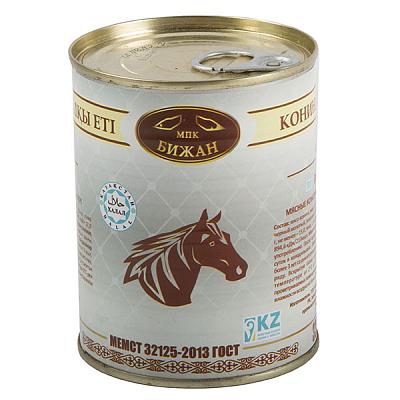 Конина тушеная "Бижан" высший сорт халяль 338 г в Apeti.ru Конина тушеная "Бижан" высший сорт халяль 338 г в интернет-магазине свежих фермерских продуктов Apeti.ru