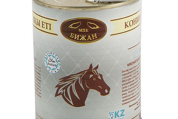  Конина тушеная "Бижан" высший сорт халяль 338 г в интернет-магазине продуктов с Преображенского рынка Apeti.ru