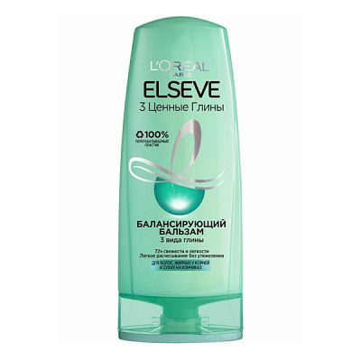Бальзам для волос Elseve 3 ценные глины балансирующий, 200 мл