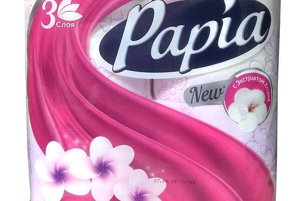  Туалетная бумага Papia 3-слойная Bali Flower 4 шт в интернет-магазине продуктов с Преображенского рынка Apeti.ru