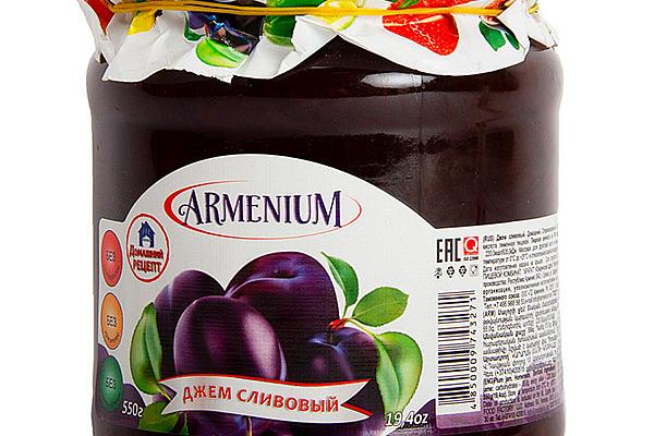  Джем Armenium сливовый 550 г в интернет-магазине продуктов с Преображенского рынка Apeti.ru