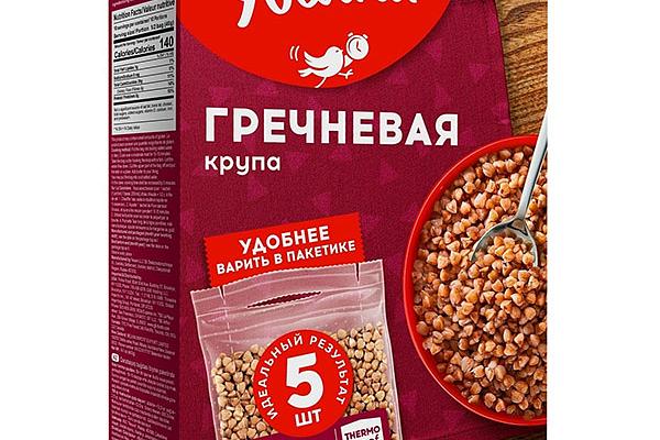  Крупа гречневая Увелка в пакетах для варки 5*80 г в интернет-магазине продуктов с Преображенского рынка Apeti.ru
